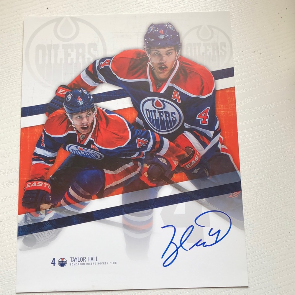 Taylor Hall Signed 8x10